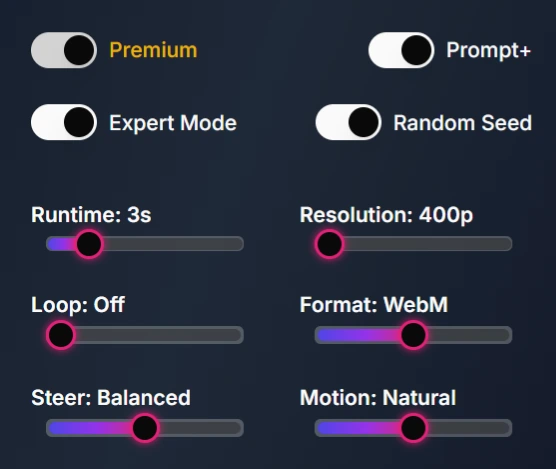 Generate and Refine AI Allure NSFW Video