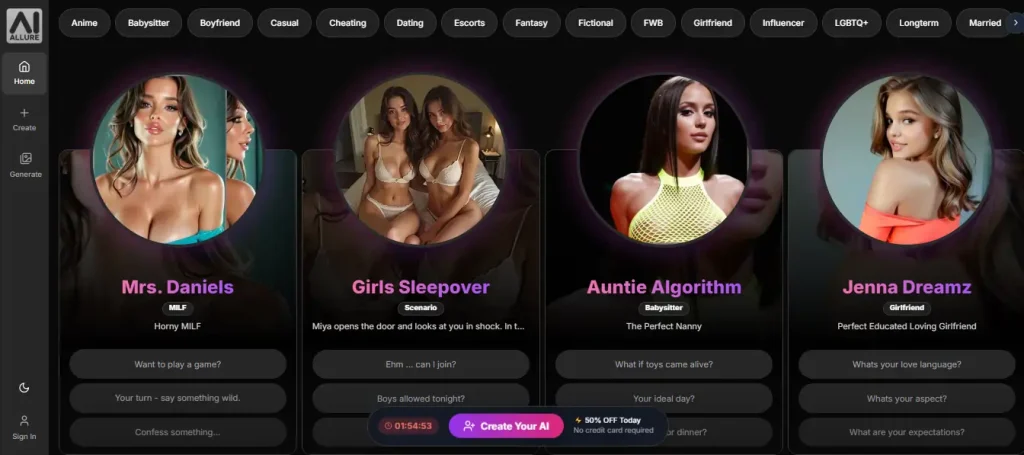 AI Allure AI Girflriends