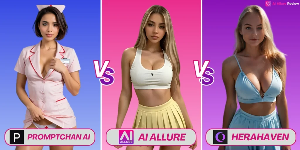NSFW AI Image Generators: AI Allure vs. Promptchan AI & HeraHaven