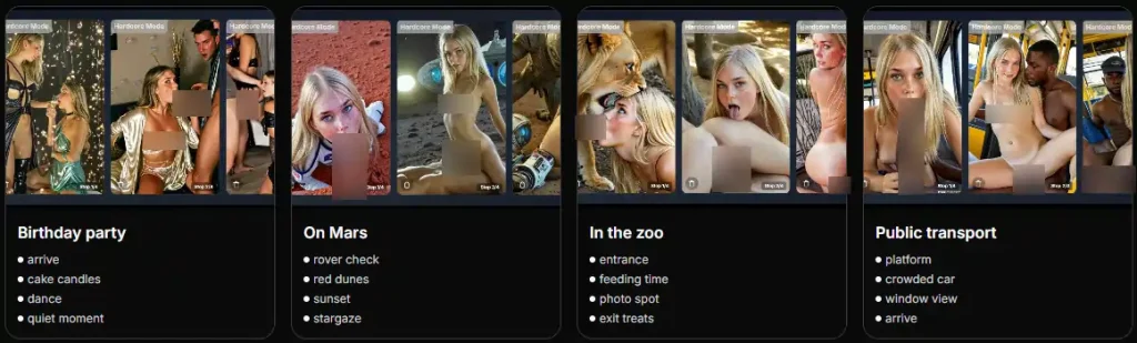 aiAllure Storyline Mode Quick Examples