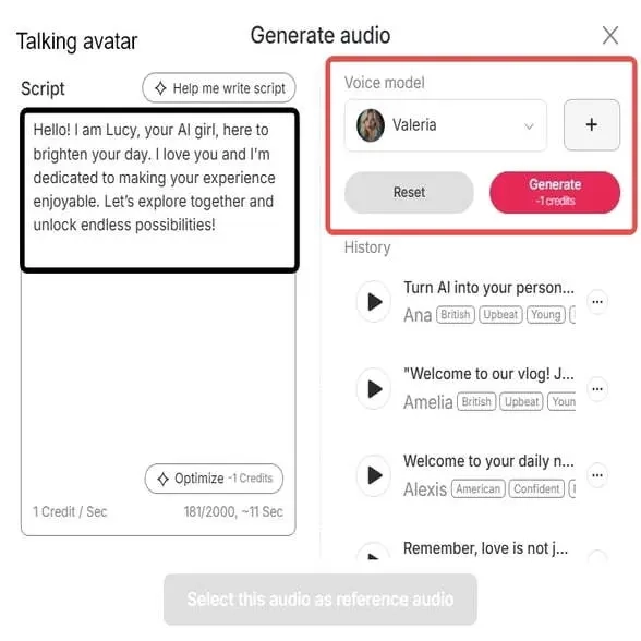 APOB AI Creator Feature - Talking avatar